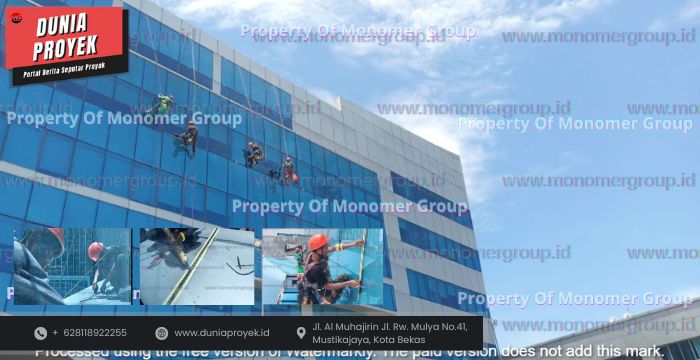 Resealant Kaca Gedung Profesional & Curtain Wall Anti Bocor