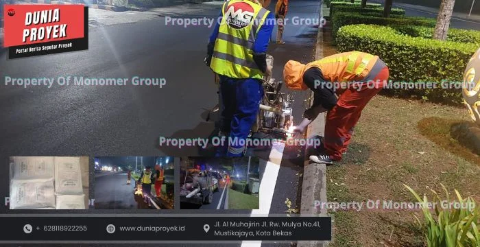 Pengecatan Marka Thermoplastic Jalan Raya
